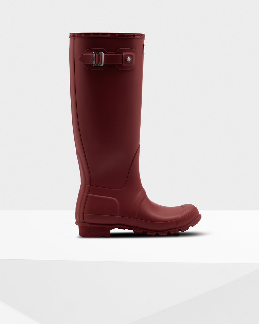 Hunter Original Tall Rain Boots - Online Store Womens Grey Red - BIVEDJ812